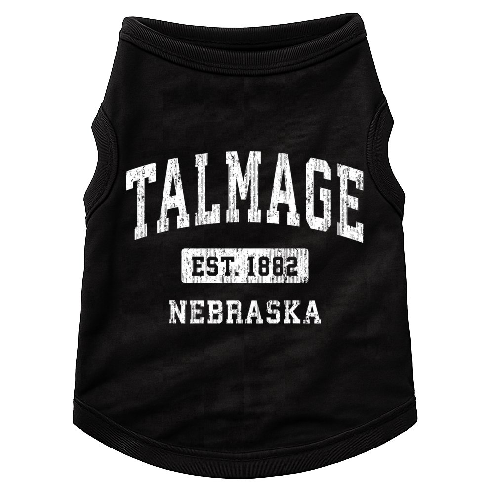 Talmage Nebraska Ne Vintage Athletic Sports Doggie Tank