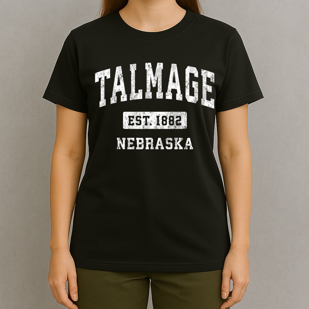 Talmage Nebraska Ne Vintage Athletic Sports T-Shirt
