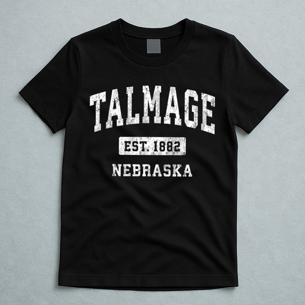Talmage Nebraska Ne Vintage Athletic Sports T-Shirt