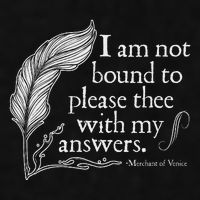 Theatre Nerd Not Bound To Please Thee Gift Shakespeare Ladies PosiCharge Tri-Blend Wicking Tank