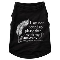 Theatre Nerd Not Bound To Please Thee Gift Shakespeare Doggie Tank