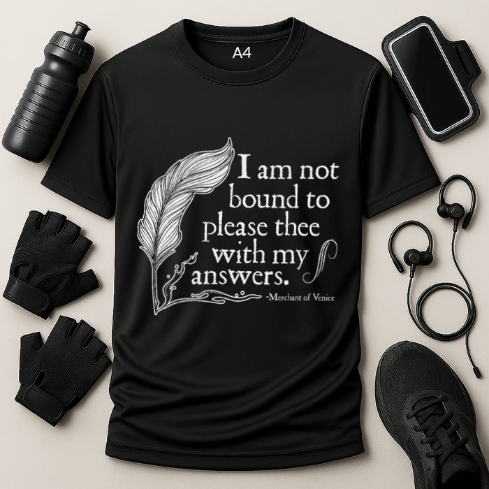 Theatre Nerd Not Bound To Please Thee Gift Shakespeare Performance Shirt