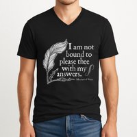 Theatre Nerd Not Bound To Please Thee Gift Shakespeare V-Neck T-Shirt