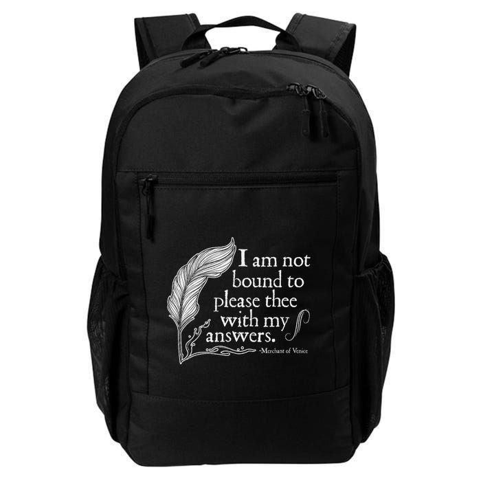 Theatre Nerd Not Bound To Please Thee Gift Shakespeare Backpack