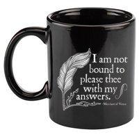 Theatre Nerd Not Bound To Please Thee Gift Shakespeare 11oz C Handle Ceramic Mug