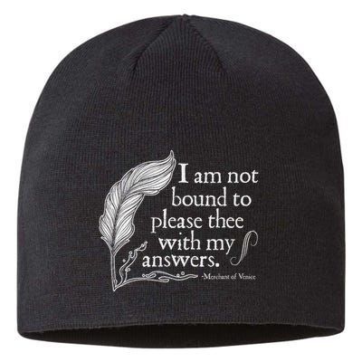 Theatre Nerd Not Bound To Please Thee Gift Shakespeare Sustainable Beanie