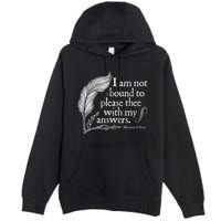 Theatre Nerd Not Bound To Please Thee Gift Shakespeare Premium Pullover Hoodie