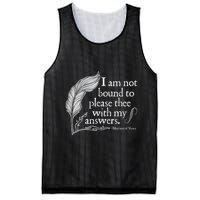 Theatre Nerd Not Bound To Please Thee Gift Shakespeare Mesh Reversible Basketball Jersey Tank