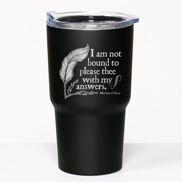 Theatre Nerd Not Bound To Please Thee Gift Shakespeare Tumbler