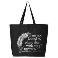 Theatre Nerd Not Bound To Please Thee Gift Shakespeare 25L Jumbo Tote