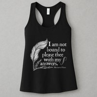 Theatre Nerd Not Bound To Please Thee Gift Shakespeare Womens Tank Top