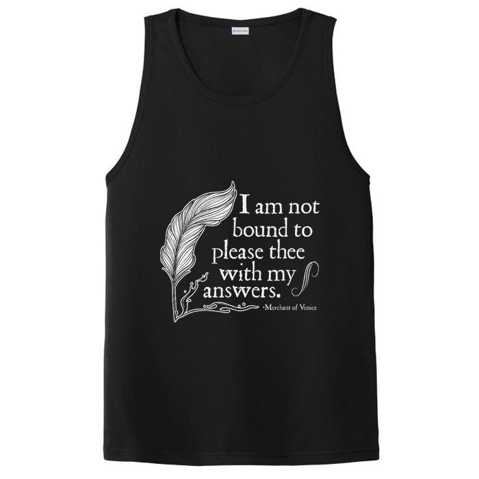 Theatre Nerd Not Bound To Please Thee Gift Shakespeare PosiCharge Competitor Tank