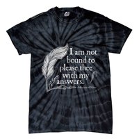 Theatre Nerd Not Bound To Please Thee Gift Shakespeare Tie-Dye T-Shirt