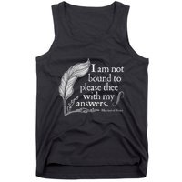 Theatre Nerd Not Bound To Please Thee Gift Shakespeare Tank Top