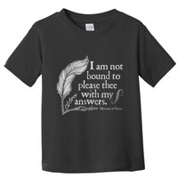 Theatre Nerd Not Bound To Please Thee Gift Shakespeare Toddler T-Shirt