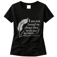 Theatre Nerd Not Bound To Please Thee Gift Shakespeare Womens T-Shirt
