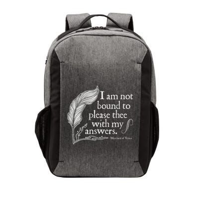 Theatre Nerd Not Bound To Please Thee Gift Shakespeare Vector Backpack