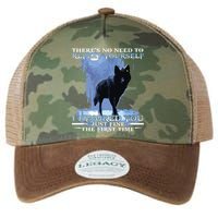 There's No Need To Repeat Yourself I Ignored Funny Wolf Legacy Tie Dye Trucker Hat
