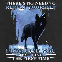 There's No Need To Repeat Yourself I Ignored Funny Wolf Cool Comfort Performance Bucket Hat