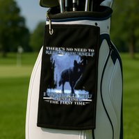 There's No Need To Repeat Yourself I Ignored Funny Wolf Golf Towel