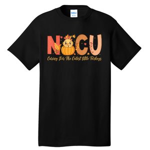 Thanksgiving Nicu Nurse Caring For The Cutest Little Turkey Tall T-Shirt