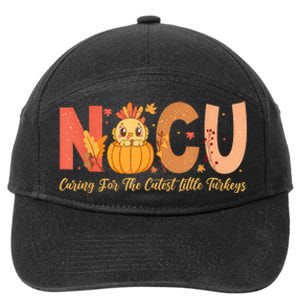 Thanksgiving Nicu Nurse Caring For The Cutest Little Turkey 7-Panel Snapback Hat