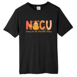 Thanksgiving Nicu Nurse Caring For The Cutest Little Turkey Tall Fusion ChromaSoft Performance T-Shirt