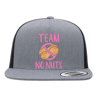 Team No Nuts Girl Gender Reveal Party Flat Bill Trucker Hat