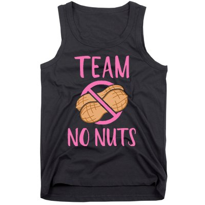 Team No Nuts Girl Gender Reveal Party Tank Top