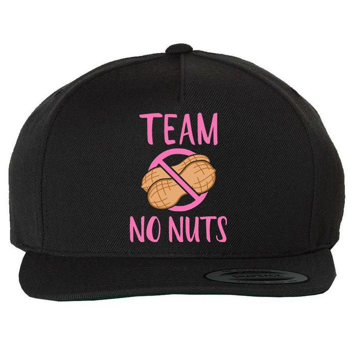 Team No Nuts Girl Gender Reveal Party Wool Snapback Cap