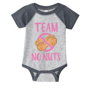 Team No Nuts Girl Gender Reveal Party Infant Baby Jersey Bodysuit