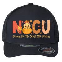 Thanksgiving Nicu Nurse Caring For The Cutest Little Turkey Flexfit Unipanel Trucker Cap