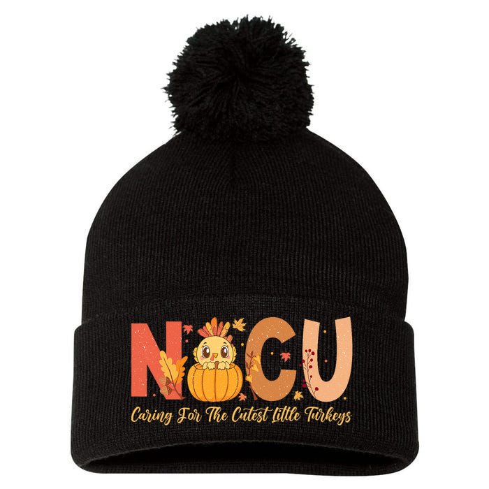 Thanksgiving Nicu Nurse Caring For The Cutest Little Turkey Pom Pom 12in Knit Beanie