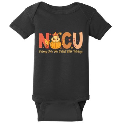 Thanksgiving Nicu Nurse Caring For The Cutest Little Turkey Baby Bodysuit