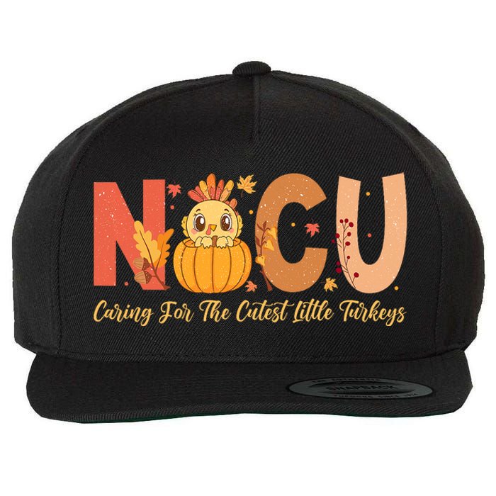 Thanksgiving Nicu Nurse Caring For The Cutest Little Turkey Wool Snapback Cap