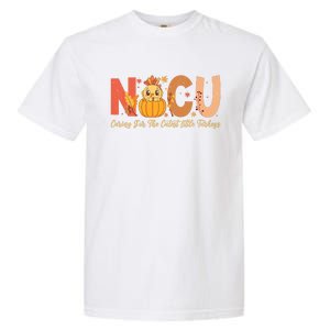 Thanksgiving Nicu Nurse Caring For The Cutest Little Turkey Garment-Dyed Heavyweight T-Shirt