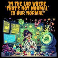 Thats Not Normal Is Our Normal  Funny Lab Science Design Full-Length Apron With Pockets