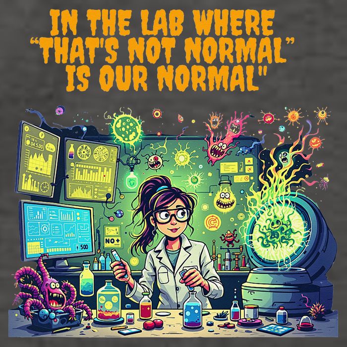 Thats Not Normal Is Our Normal  Funny Lab Science Design Vector Backpack