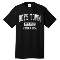 Town Nebraska Ne Vintage Athletic Sports Design Tall T-Shirt