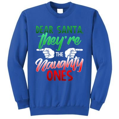 The Naughty Ones Funny Christmas Dear Santa Cute Gift Sweatshirt