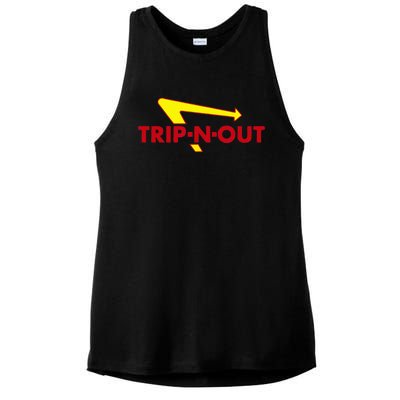 Trip N Out Funny Saying Sarcastic Novelty Humor Cool Ladies PosiCharge Tri-Blend Wicking Tank