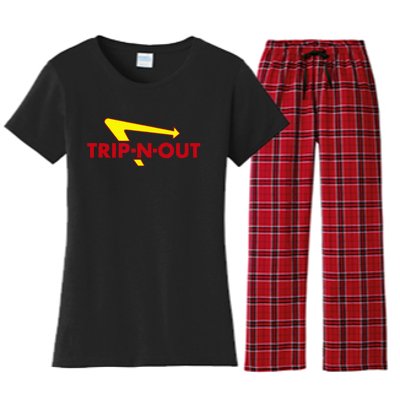 Trip N Out Funny Saying Sarcastic Novelty Humor Cool Women's Flannel Pajama Set