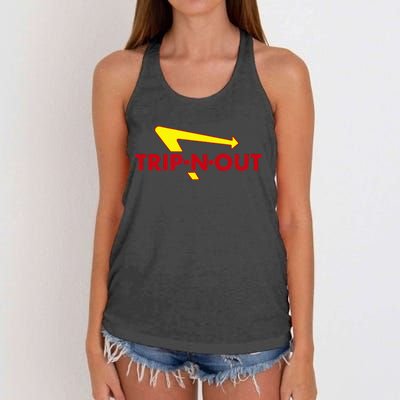 Trip N Out Funny Saying Sarcastic Novelty Humor Cool Women's Knotted Racerback Tank