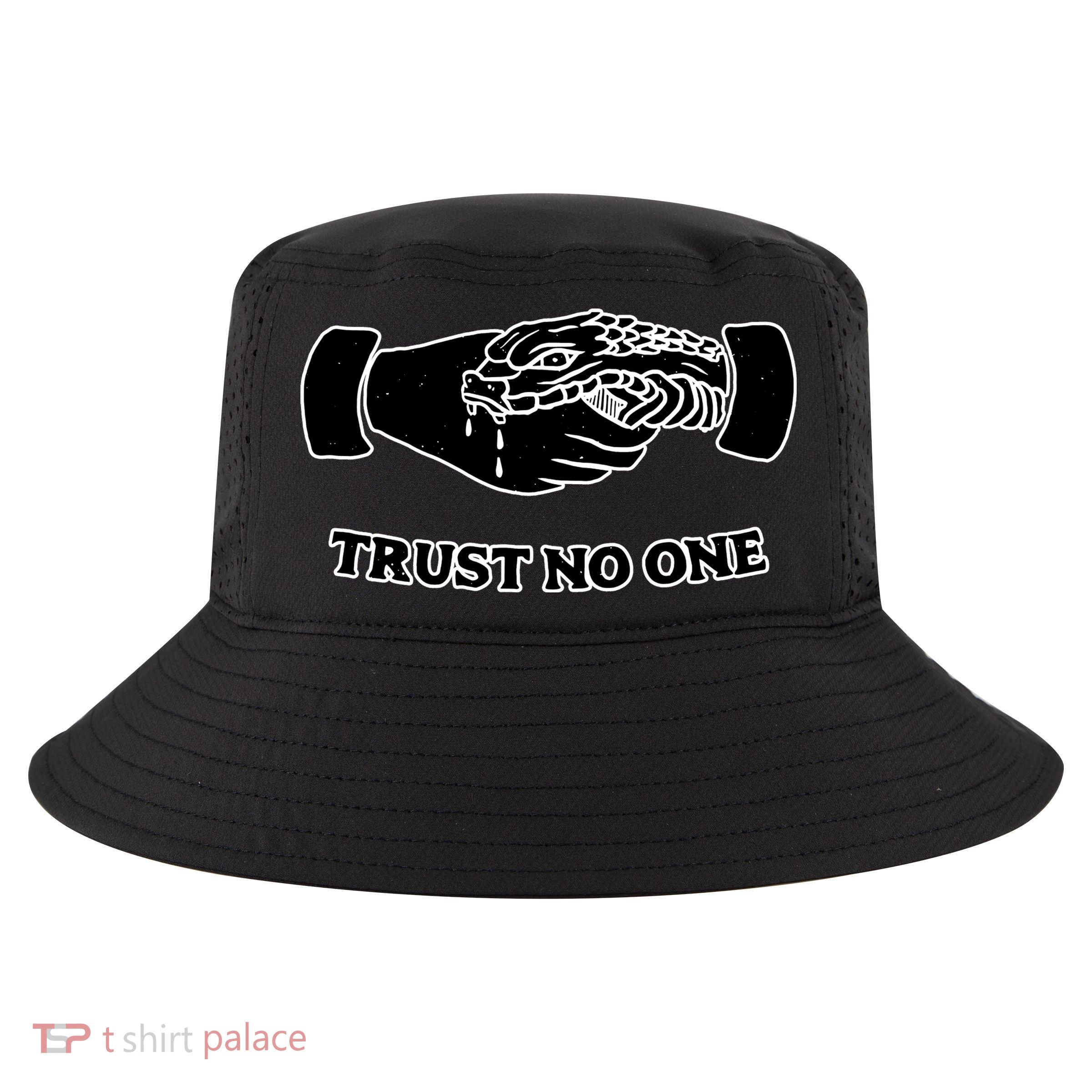 Trust No One Shake Hands With A Snake Cool Comfort Performance Bucket Hat