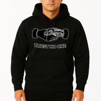 Trust No One Shake Hands With A Snake Hoodie