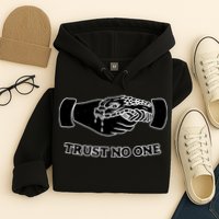 Trust No One Shake Hands With A Snake Hoodie