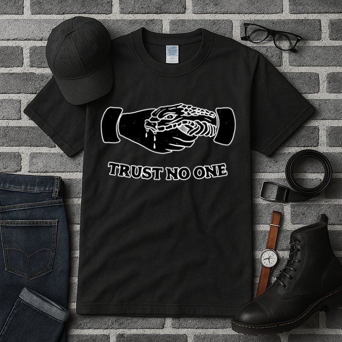 Trust No One Shake Hands With A Snake Tall T-Shirt