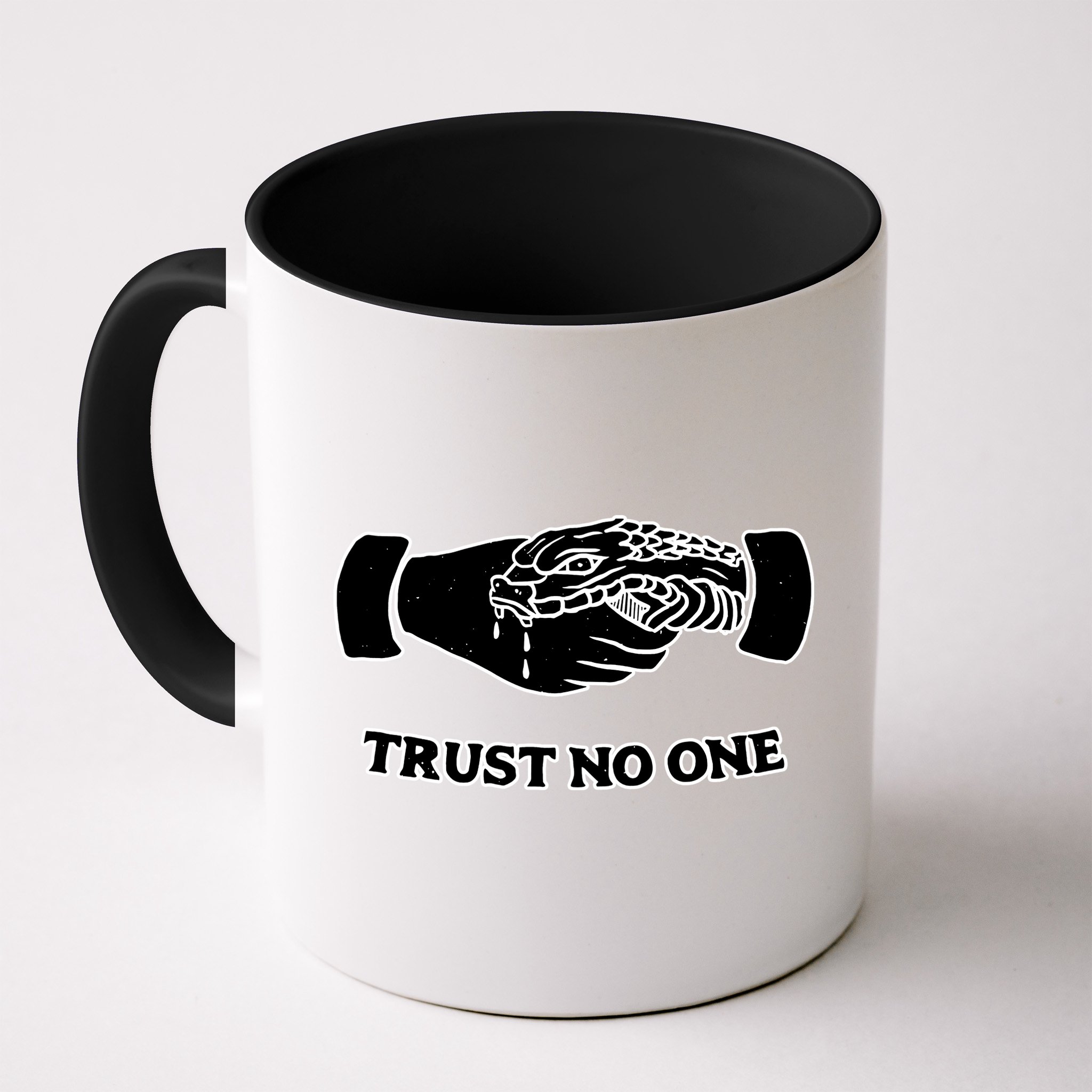 Trust No One Shake Hands With A Snake Mug