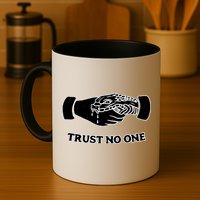 Trust No One Shake Hands With A Snake Mug
