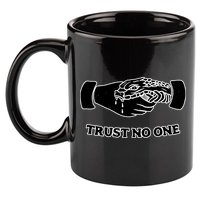 Trust No One Shake Hands With A Snake 11oz C Handle Ceramic Mug